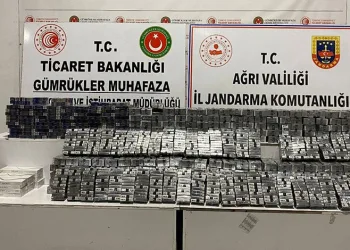 Ağrı’da çok sayıda gümrük kaçağı sigara ele geçirildi