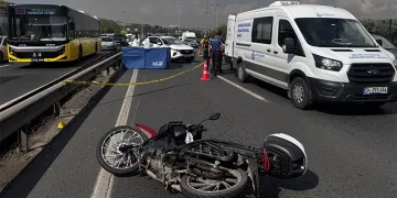 E-5 karayolunda ölümlü motosiklet kazası