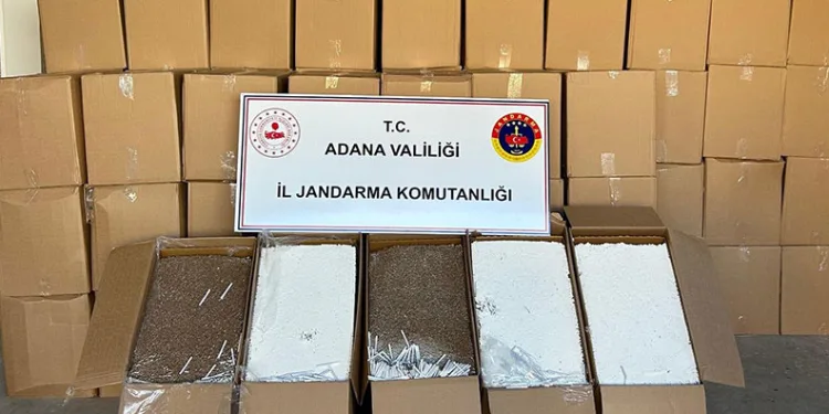 Adana’da 5 milyon kaçak makaron ele geçirildi