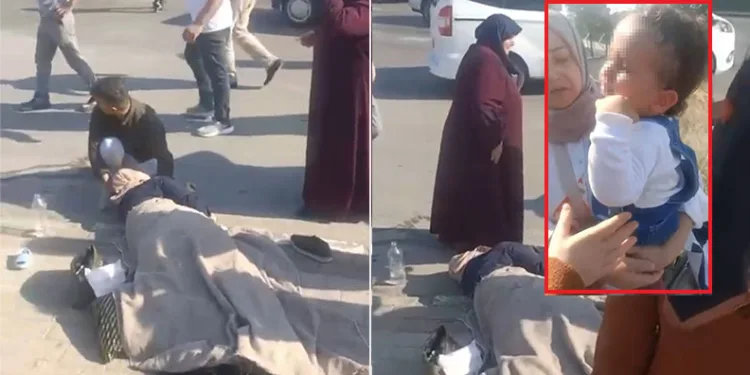 Bursa’da bebeğiyle kaldırımda yürüyen anneye TIR çarptı