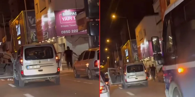 Bursa’da sürücüler arasında yol verme kavgası