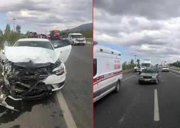Konya’da 2 otomobil çarpıştı: 4 yaralı