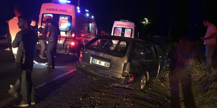Adıyaman’da iki otomobil çarpıştı: 7 yaralı