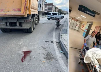 Bursa’da kamyonla çarpışan motosikletli genç hayatını kaybetti