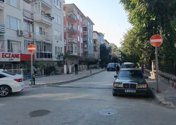 Kükürtlü’deki trafik levhaları yenilendi
