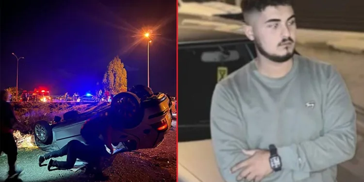 Takla atan otomobilde 20 yaşındaki sürücü hayatını kaybetti