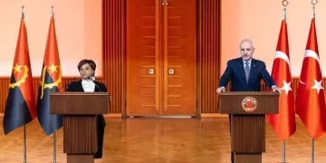TBMM Başkanı Kurtulmuş, Angola Ulusal Meclis Başkanı Cerqueira ile görüştü