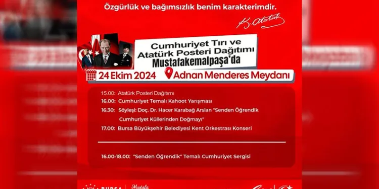 Cumhuriyet Tırı Mustafakemalpaşa’da