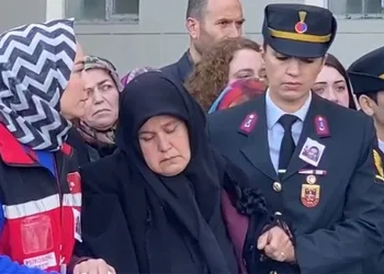 TUSAŞ saldırısında şehit olan taksi şoförünün naaşı askeri törenle hastaneden alındı