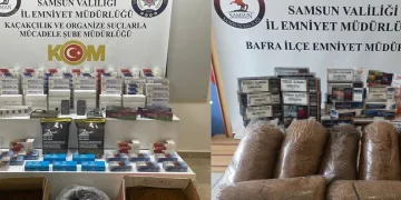 Samsun’da kaçak tütün mamulleri ele geçirildi