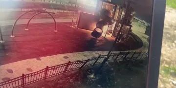 Çerkezköy’de çocuk parkında yangın
