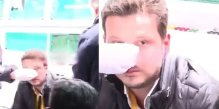 Spor muhabirine yumruklu saldırı