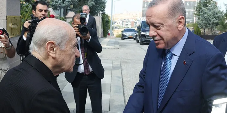 Cumhurbaşkanı Erdoğan, Bahçeli ile görüştü