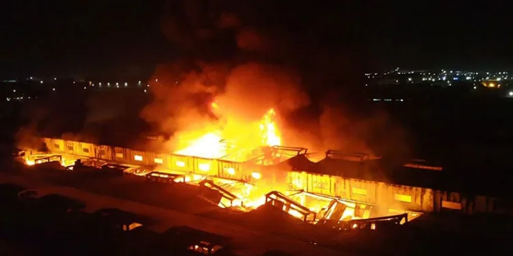 Tekirdağ’daki fabrika yangını 9 saat sonra kontrol altına alındı