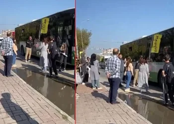 Otobüs şoförü “psikolojim bozuldu” diyerek hareket etmedi