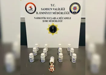 Samsun’da 703 adet uyuşturucu hapla yakalanan şahıs gözaltına alındı