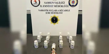 Samsun’da 703 adet uyuşturucu hapla yakalanan şahıs gözaltına alındı