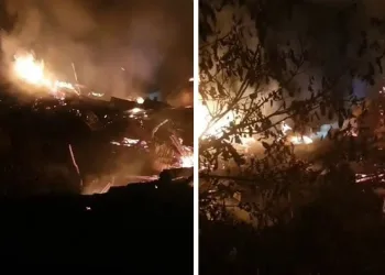 İspir’de korkutan yangın