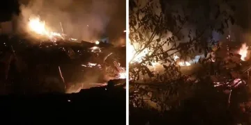 İspir’de korkutan yangın