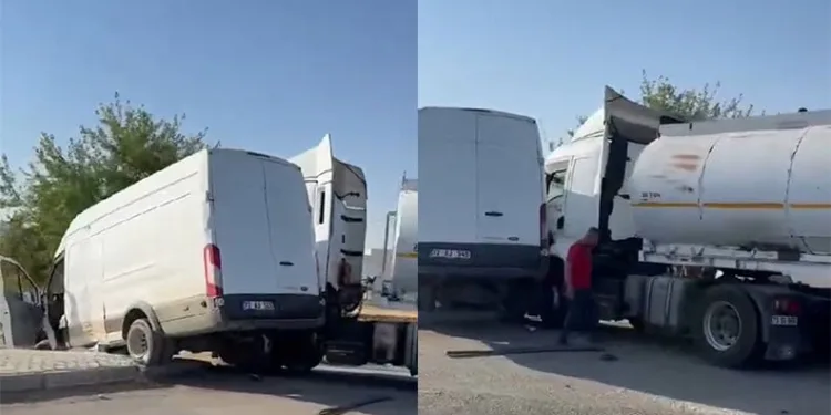 Mardin’de tır ile minibüs çarpıştı