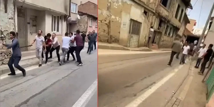 Bursa’da iki grup arasında sopalı yumruklu kavga