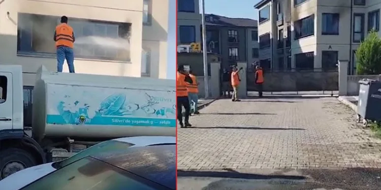 Bursa’da apartmanda çıkan yangın daireyi küle çevirdi