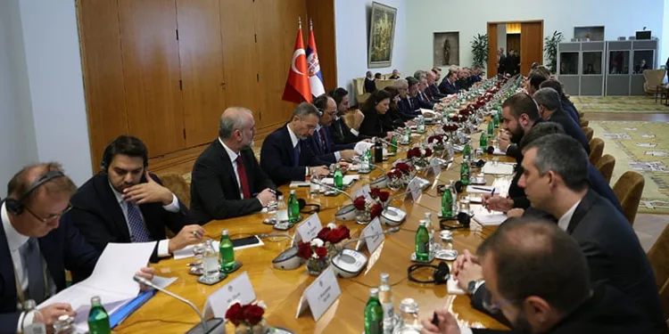 Cumhurbaşkanı Erdoğan, Türkiye-Sırbistan Yüksek Düzeyli İşbirliği Konseyi Toplantısı’na katıldı