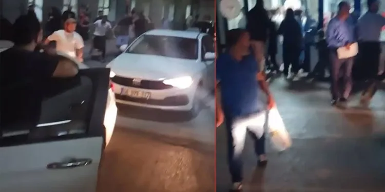 Bursa’da hasta yakınları birbirine girdi
