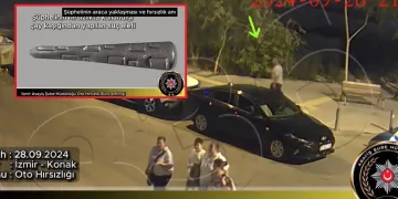 Çay kaşığı ile otomobil çaldı