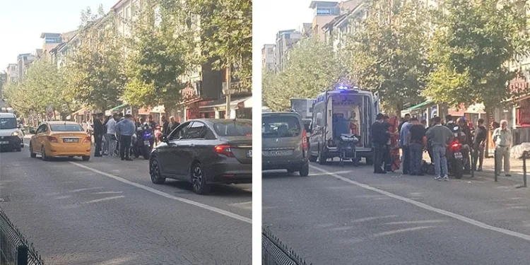 Çaycuma’da motosikletli kurye köpeğe çarptı