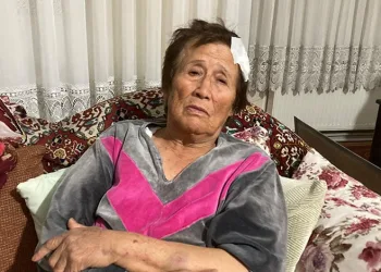 66 yaşındaki kadını sopa ve bisiklet ile acımasızca darp etti