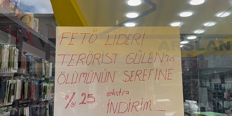İznik’te de Fethullah Gülen’in ölümüne özel indirim