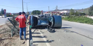 İki otomobil çarpıştı 1 yaralı