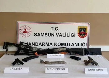Jandarmanın silah operasyonunda patlayıcı madde ele geçirildi