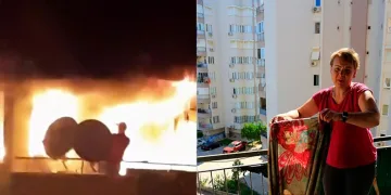 Trafikte tehlike saçan görüntü: Yolun yarısını kaplayarak malzeme taşıdı
