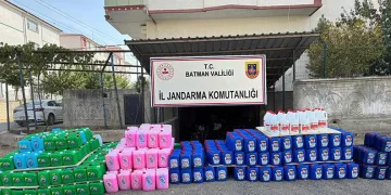 Batman’da 1 milyon 350 bin lira değerinde sahte temizlik ürünü ve ham maddesi ele geçirildi