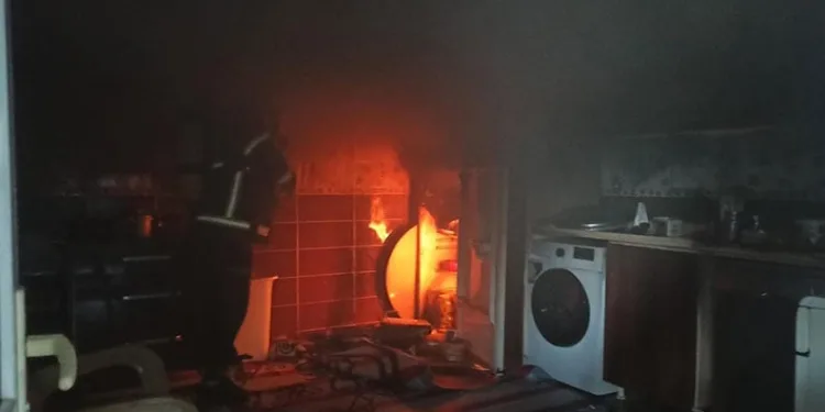 Yayladağı’nda örtü yangını