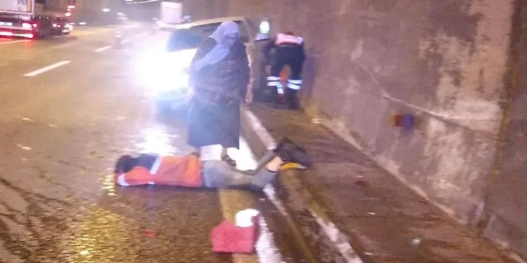 Tünelde feci kaza: 2 yaralı