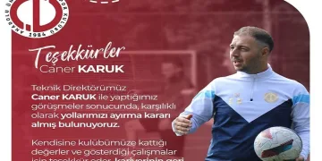 Anadolu Üniversitesi Futbol Kulübü Teknik Direktörü ile yollarını ayırdı
