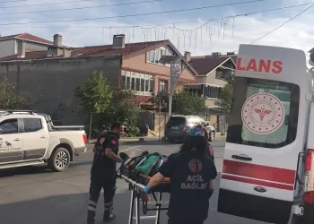 Tekirdağ’da 1 kişinin yaralandığı kaza kamerada