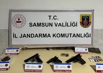 Jandarma, uyuşturucu ve silah ele geçirdi