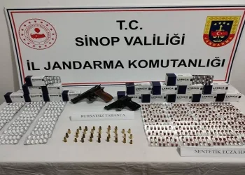Uyuşturucu hap ve 3 tabanca ele geçirildi