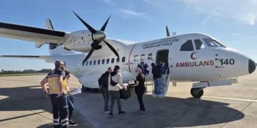 Hava Kuvvetlerine ait ambulans uçak organ nakli bekleyen hasta için havalandı