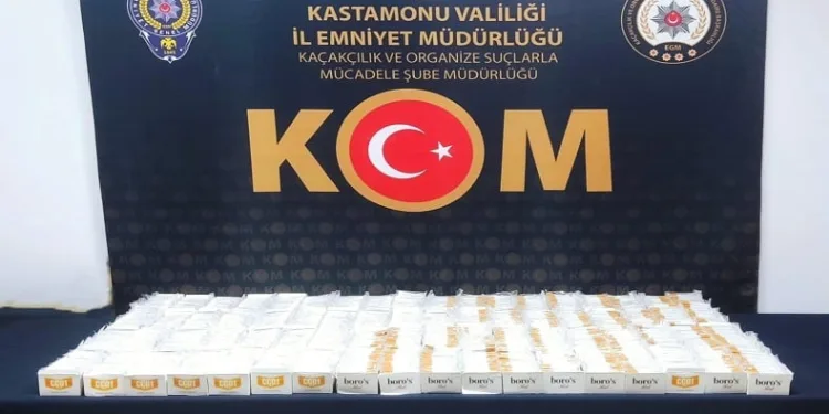 14 bin 400 doldurulmuş makaron ele geçirildi