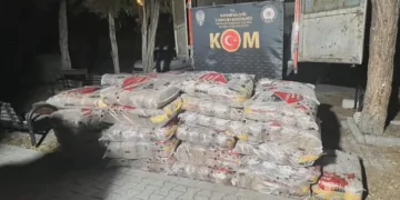 2 ton tütün ele geçirildi