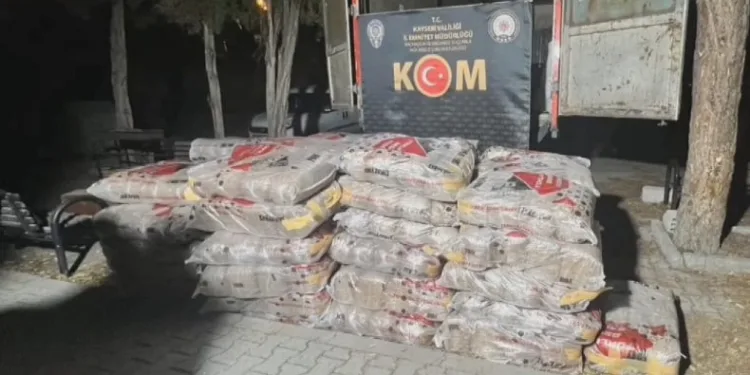 2 ton tütün ele geçirildi