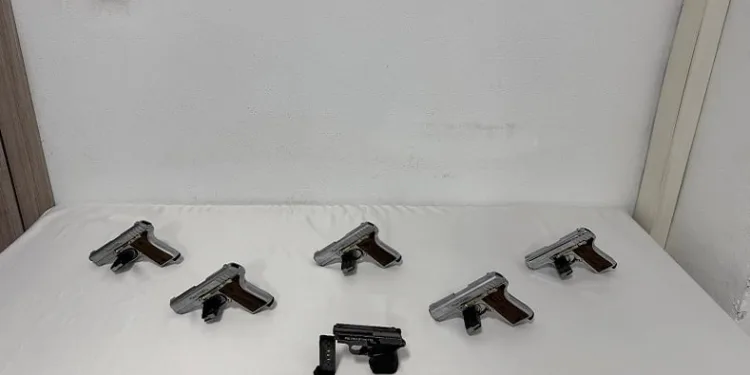 Kaçakçılık operasyonunda 6 tabanca ele geçirildi