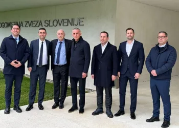 TFF Başkanı İbrahim Hacıosmanoğlu’ndan, Slovenya Futbol Federasyonu’na ziyaret