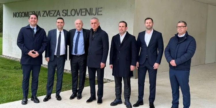 TFF Başkanı İbrahim Hacıosmanoğlu’ndan, Slovenya Futbol Federasyonu’na ziyaret