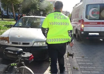 Trafik kazası, 2 yaralı